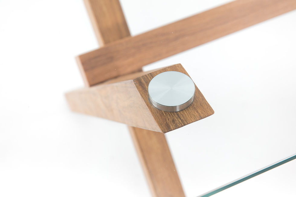 Miniatura: Mesa de comedor hierro/cristal 150x90x75 cm
