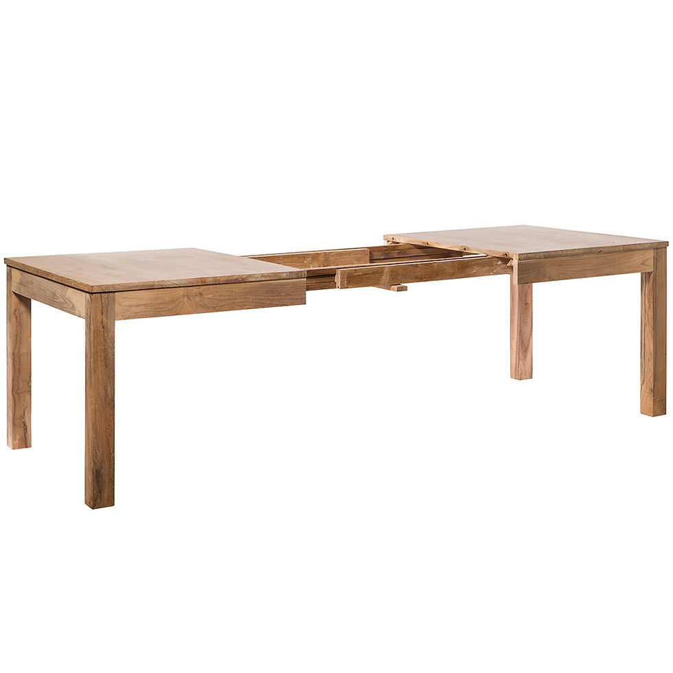 Miniatura: Mesa de comedor extensible madera de teka 2 tamaños
