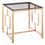 Miniatura: Mesa auxiliar oro/cristal 55 x 55 x 55 cm