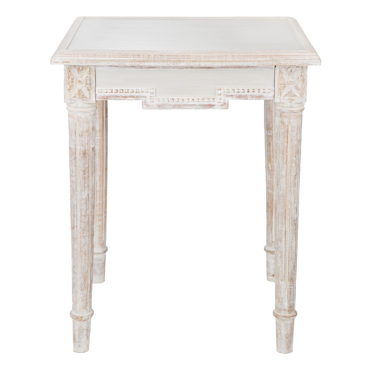 Mesilla de noche madera lavada blanco o verde 50x45x62,5 cm