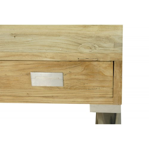 Miniatura: Mesa de centro olmo reciclado/acero 120 x 70 x 30 cm