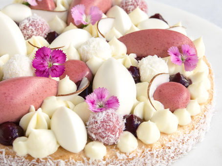 Coconut and Cherry Tart