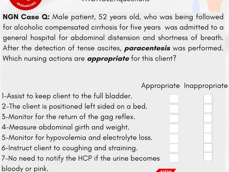 📌NGNclex Questions - 22.07.2023