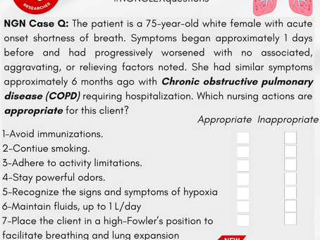 📌NGNclex Questions - 23.07.2023