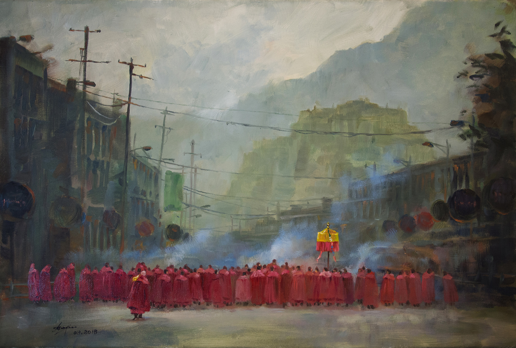 Monks during Ceremony