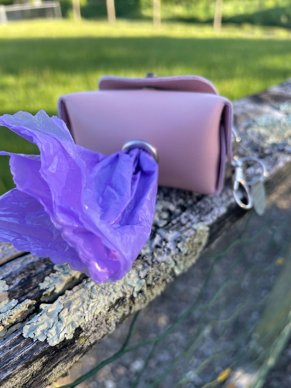 Miniature : Pochette pour rouleaux de sac à caca en cuir -