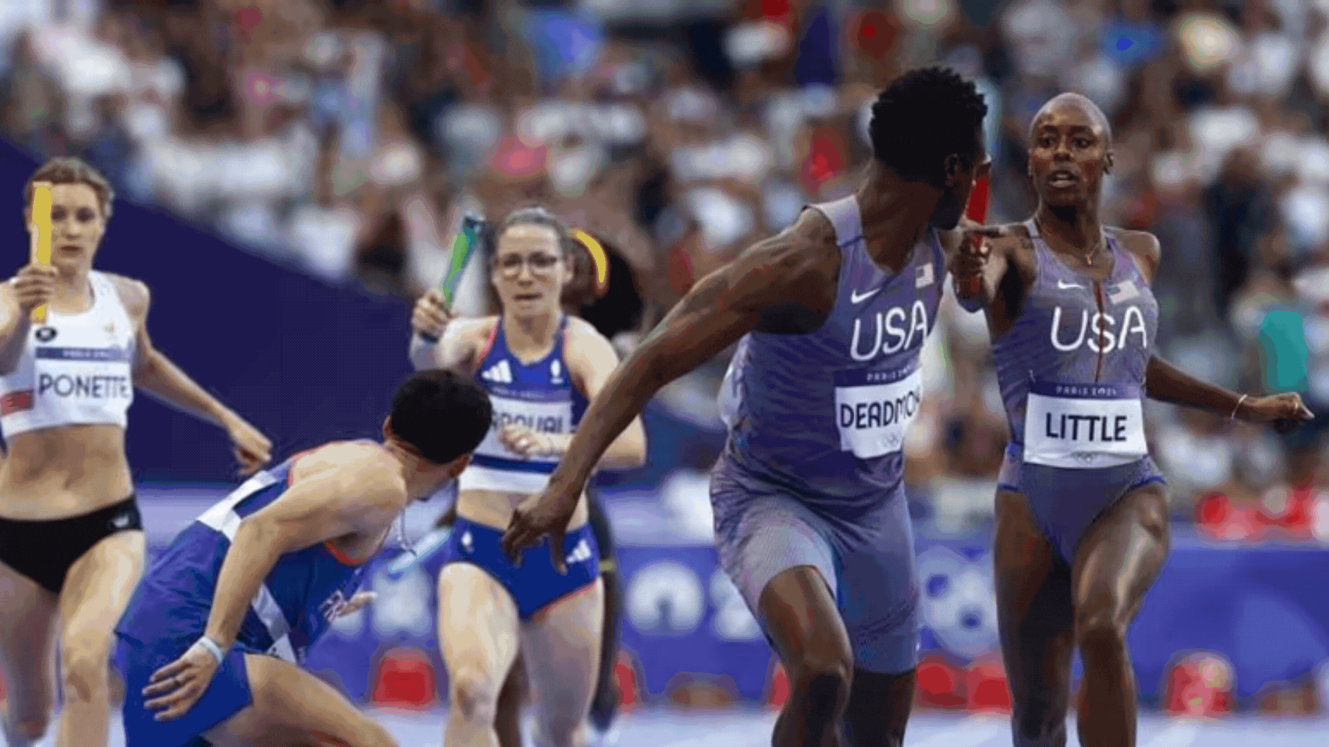 US sets world record in mixed 4x400 relay