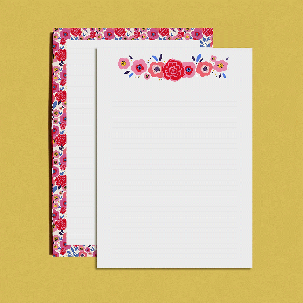 Miniature : Coffret Papeterie “Floral” – Un écrin de couleur et de poésie