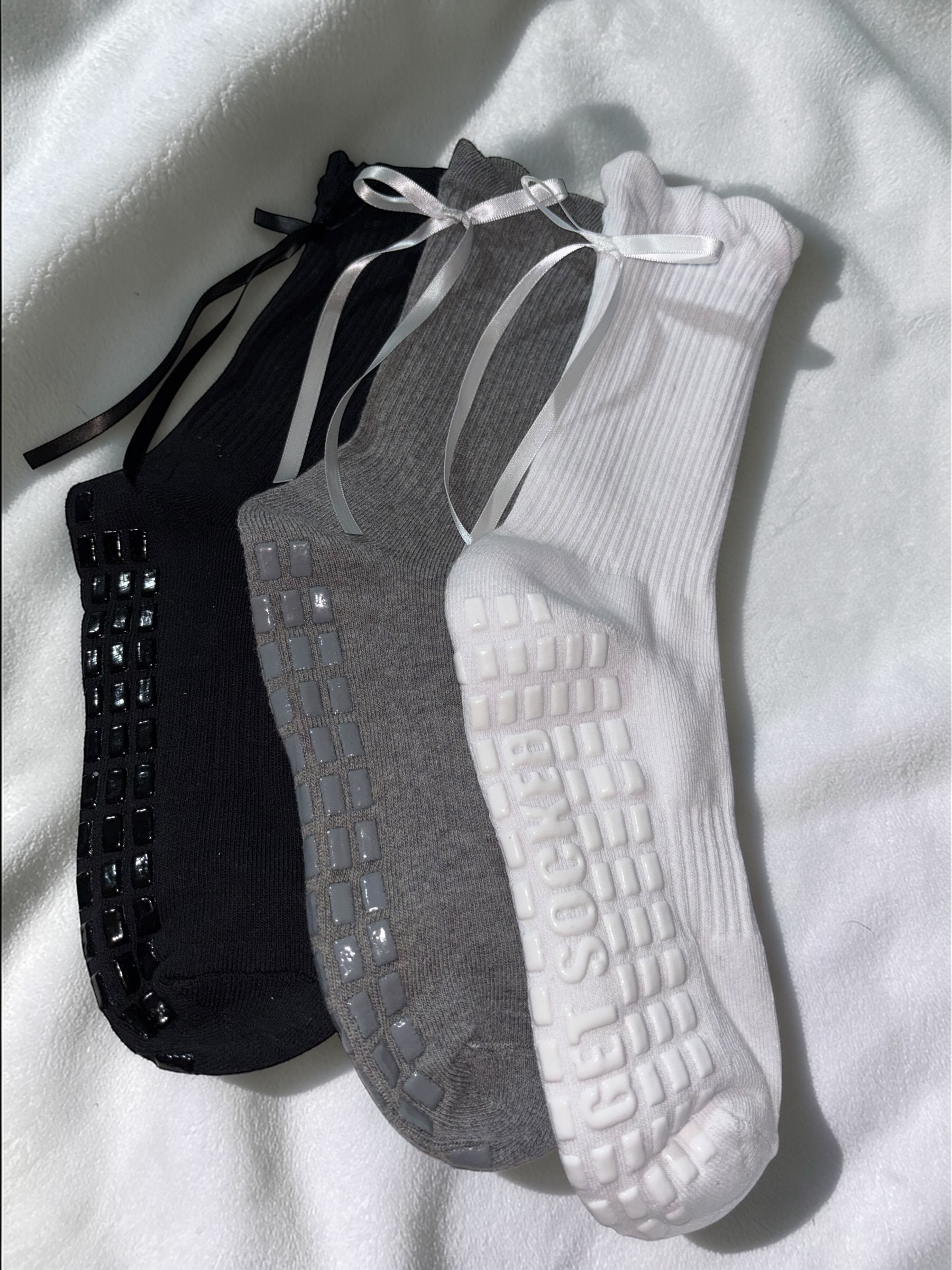 Pearl, Onyx & Cinder - Grip Socks