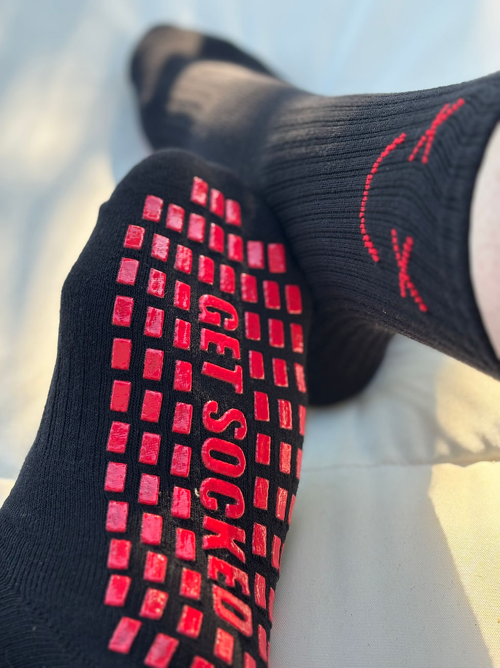 Thumbnail: 'Smiley' Grip Socks