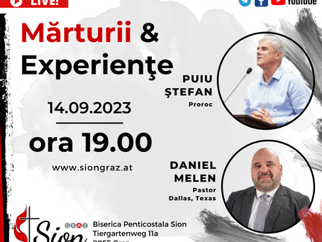 Mărturii & Experienţe împreună cu     Puiu Ştefan şi Pastor Daniel Mellen   