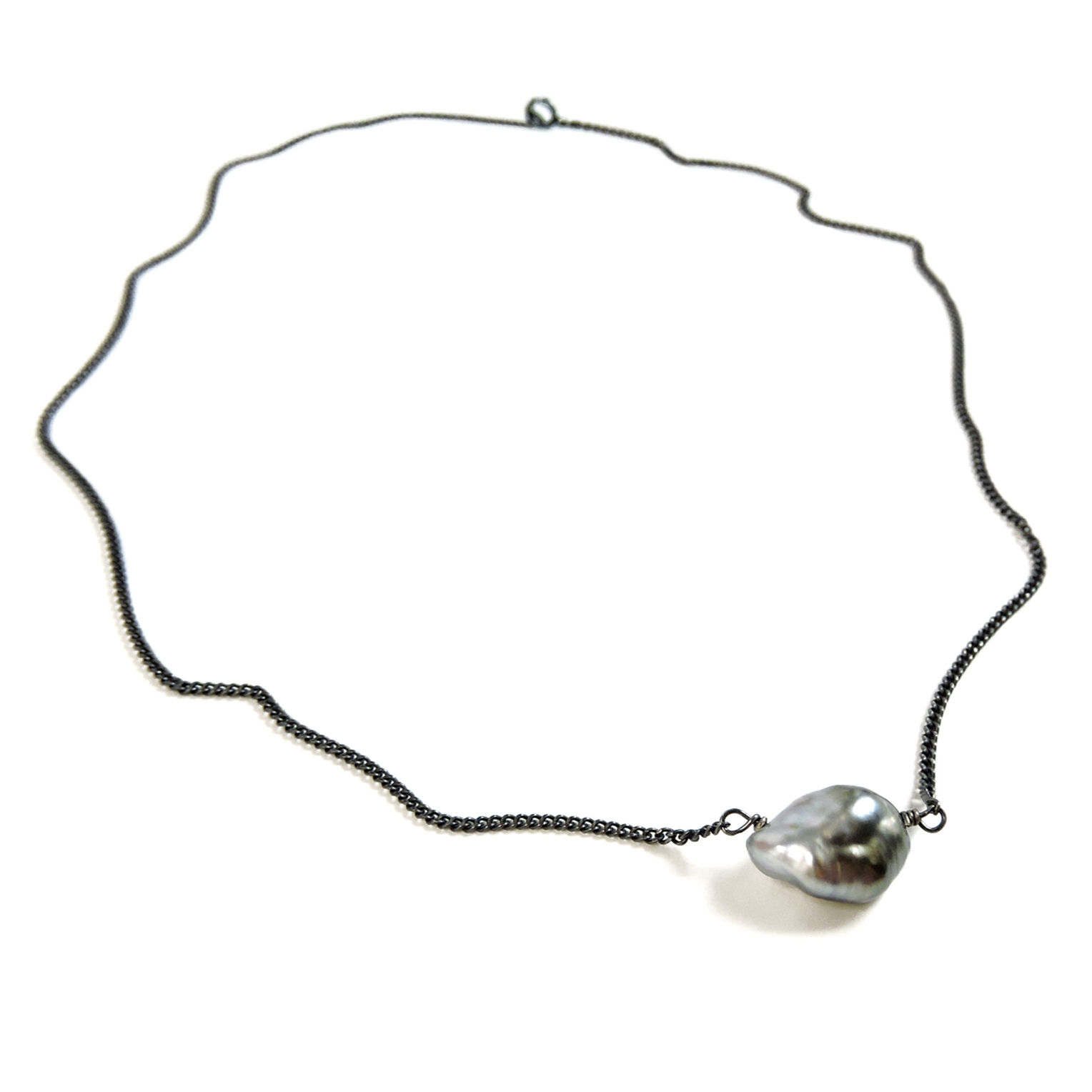 NECKLACE SINGLE KESHI SM