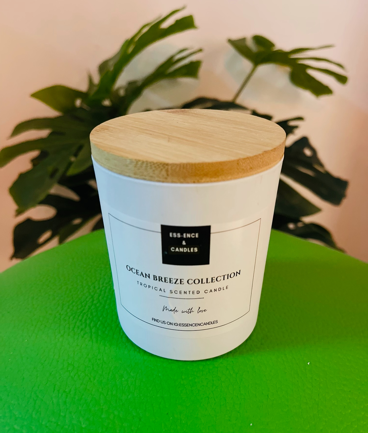 White matte jar scented soy candles