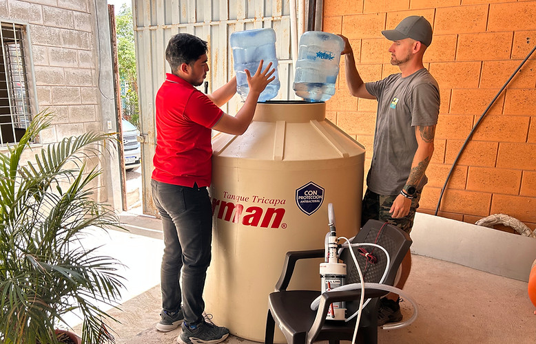 Team with WaterStep equipment