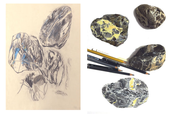 Petroglyphs
Edition Hoke
Radierwerkstatt München
printmaking studio
pebble prints
steindruck münchen
contemporary printmaking
etched pebbles
contemporary printmaking