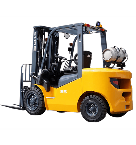 EKKO EK35LP Pneumatic Forklift (LPG) 7000 lbs cap, 189" Lift Height