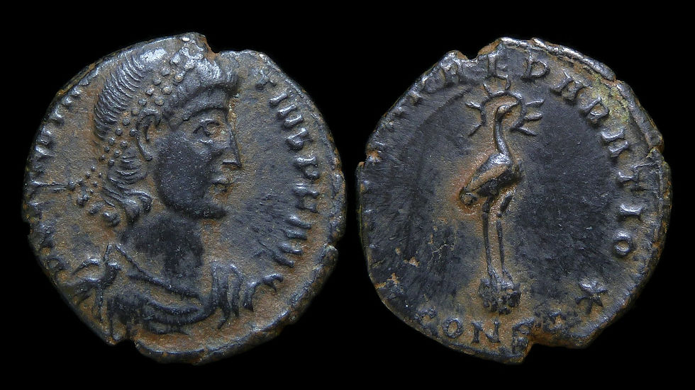 CONSTANTIUS II . AD 337-361 . AE3 . Phoenix . Constantinople