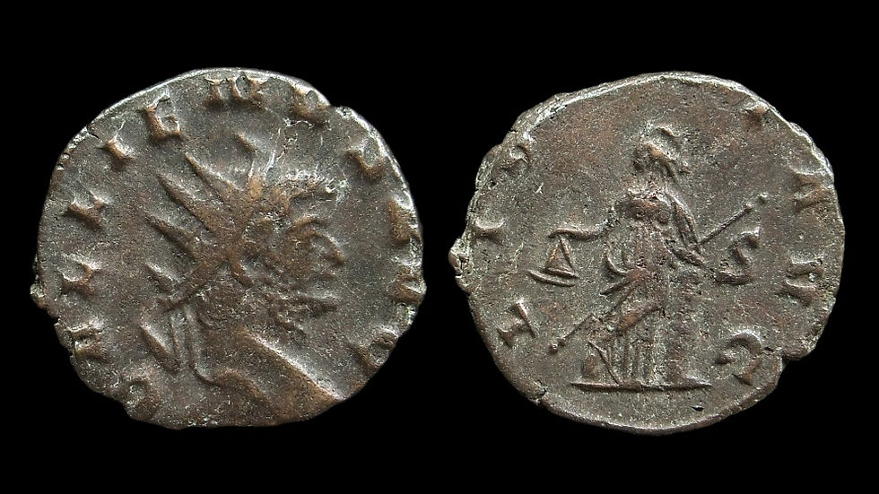 GALLIENUS . AD 253-268 . Antoninianus . "LIBERT" . Ex Baron Chaurand Collection