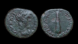 SEPTIMIUS SEVERUS . MOESIA INFERIOR, Nicopolis ad Istrum. AE17. Club of Hercules