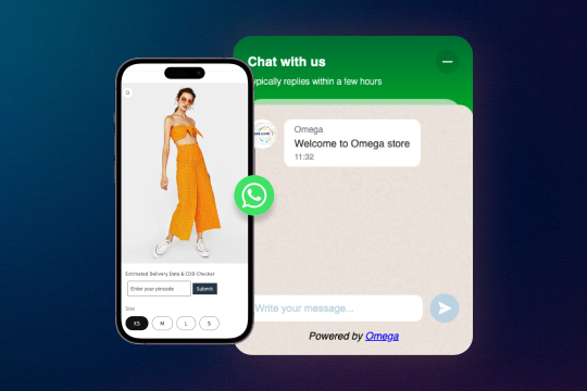 Omega WhatsApp & Contact Form banner