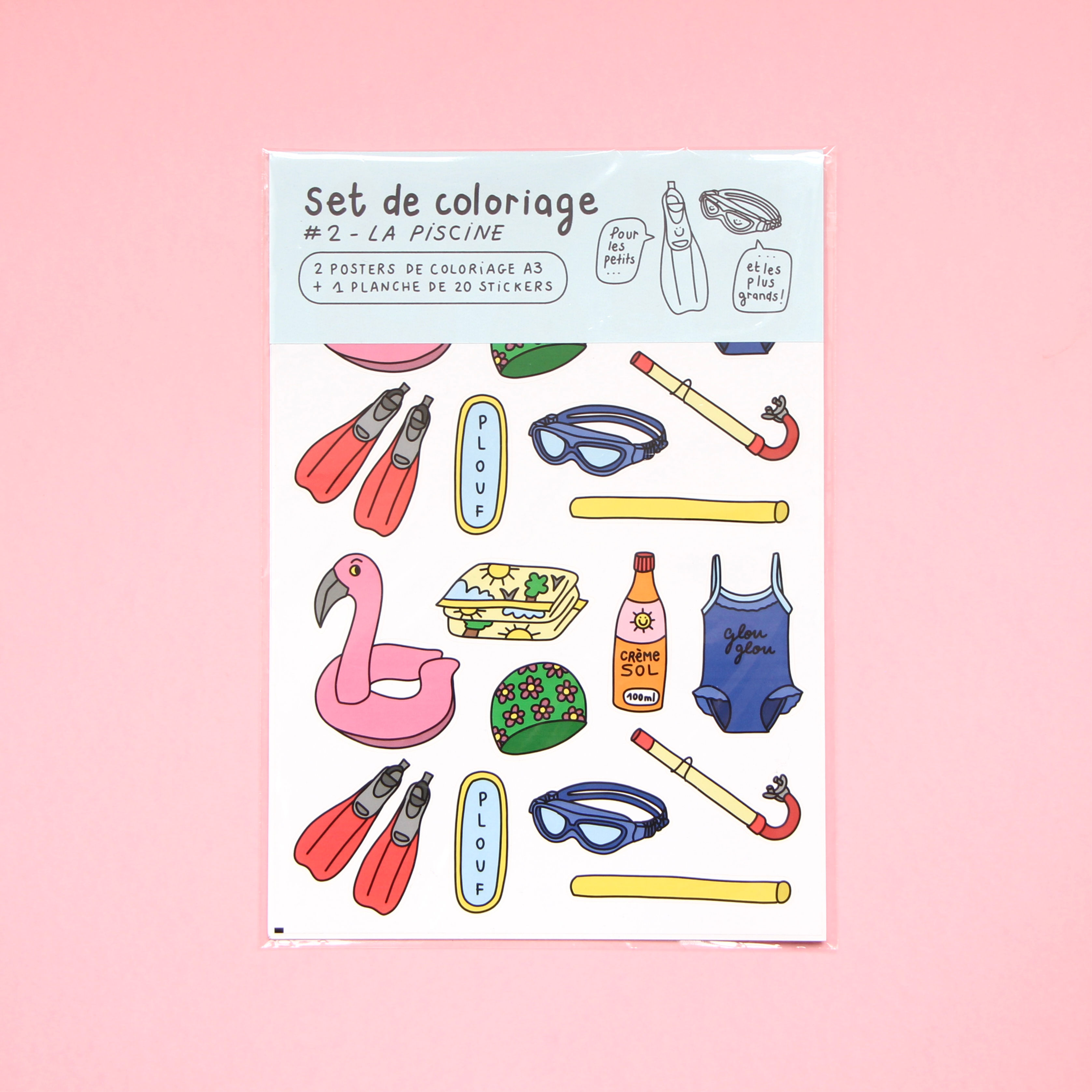 Set de coloriage piscine