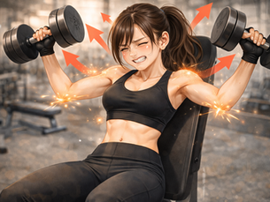 筋トレしてるのに変わらない人へ：重すぎて“逃げて”ます。