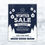 Thumbnail: Winter Sale: Modern Blue & White Retail Advert Flyer