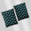 Thumbnail: FLORAL AQUA PATTERN: Coastal Leaves in Deep Teal & White Poly Mailer