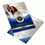 Thumbnail: Pastoral Anniversary Program: 4-Page Elegant Blue & Gold Church Bi-Fold