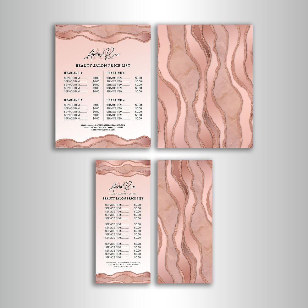 Thumbnail: 11-Pack Cosmetologist Hair Beauty Salon Blush Rose Gold Avery Rose Bundle