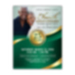 Emerald Green & Gold Church Anniversary Celebration Flyer