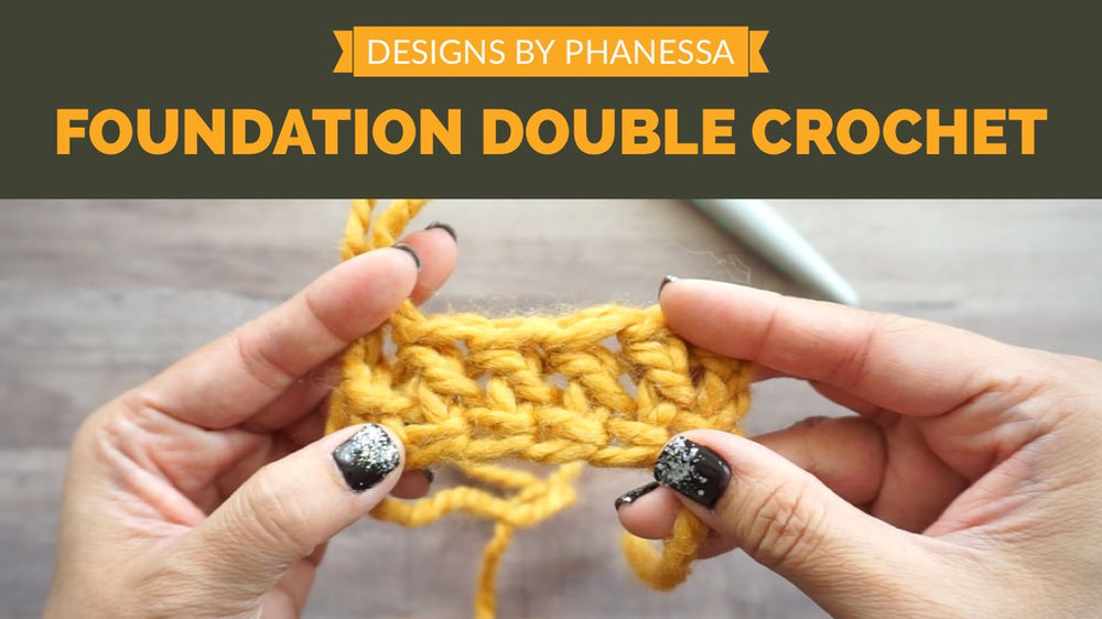 Foundation Double Crochet Stitch Tutorial