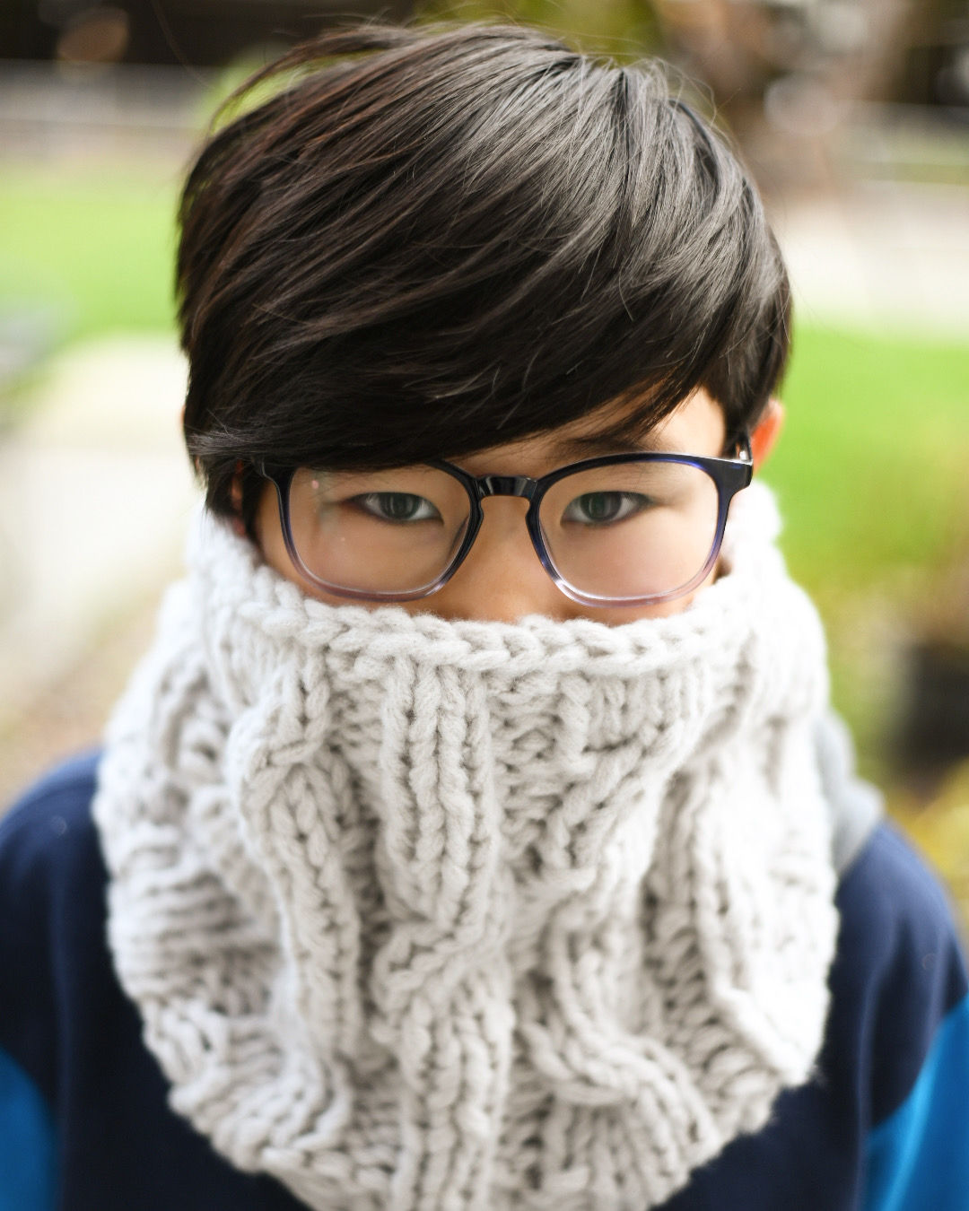 Knit Twisting Chunky Cowl