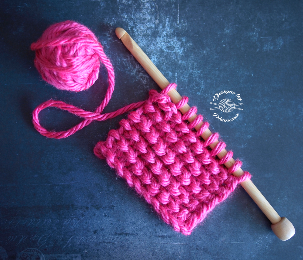 Crochet Tunisian Reverse Stitch Tutorial