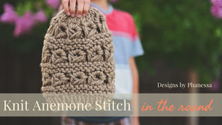 Knit Anemone Stitch Tutorial