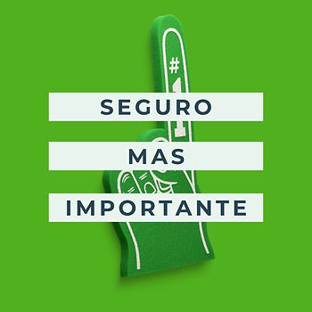Mensaje con guante de seguro mas importante