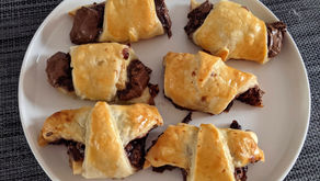 香蕉巧克力酥皮捲 Chocolate and Banana Puff Pastry Rolls