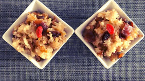 酒香桂圓米糕 Steamed Sticky Rice with Rice Wine and Longan