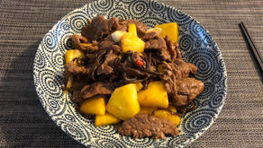 鳳梨炒牛肉, 鳳梨炒雞丁