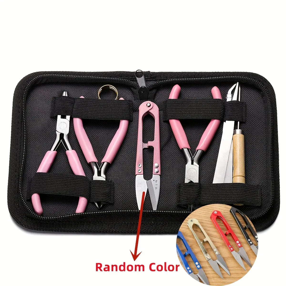1set Senior Jewelry Making Tool Set, Includes Round Nose, Pointed Nose, and Wire