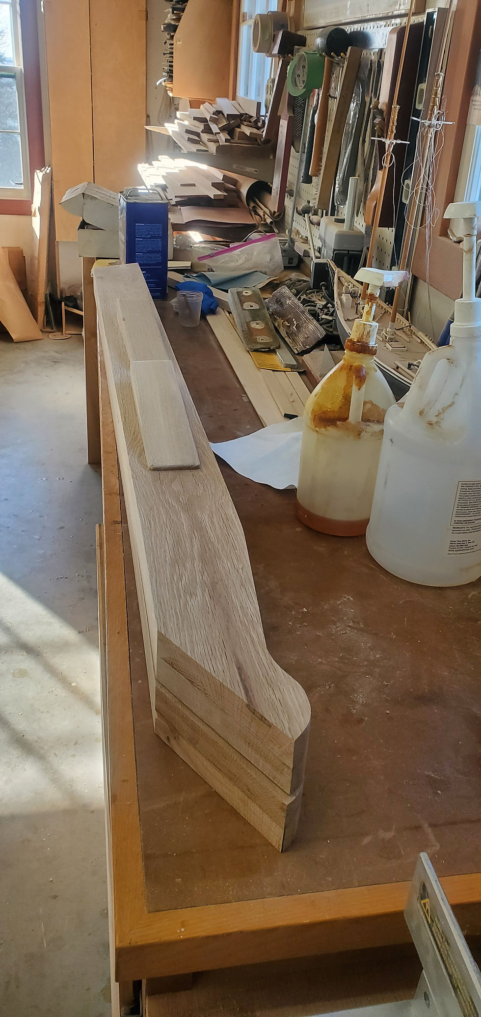 New boomkin made of white oak and epoxy.