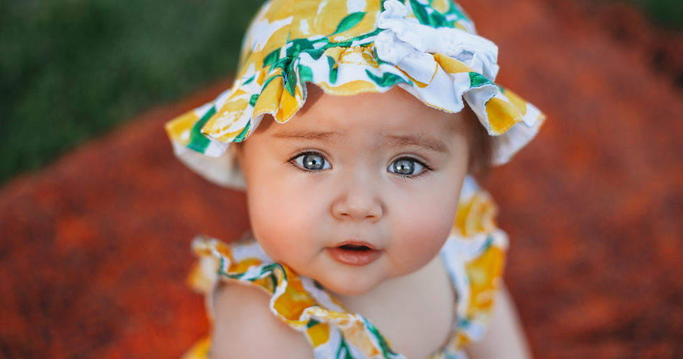 Baby girl 8 month old milestone photography session by Tiffany Edwards, Billings MT Photographer