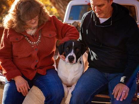 Zimmer, Couple's Session + Hoss the Boss | Fall Truck Family Session | Photography at Riverfront Park, Billings Montana by Tiffany Edwards, Newborn & Family Photographer