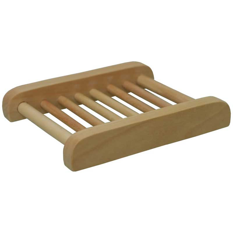 Slated Wood Soap Dish