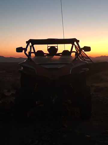 Guest ATV adventure on desert mountian trails Split Rail RV Park near Quartzsite, Arizona