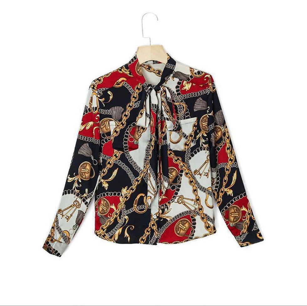 Thumbnail: Classy Neck Tie Blouse