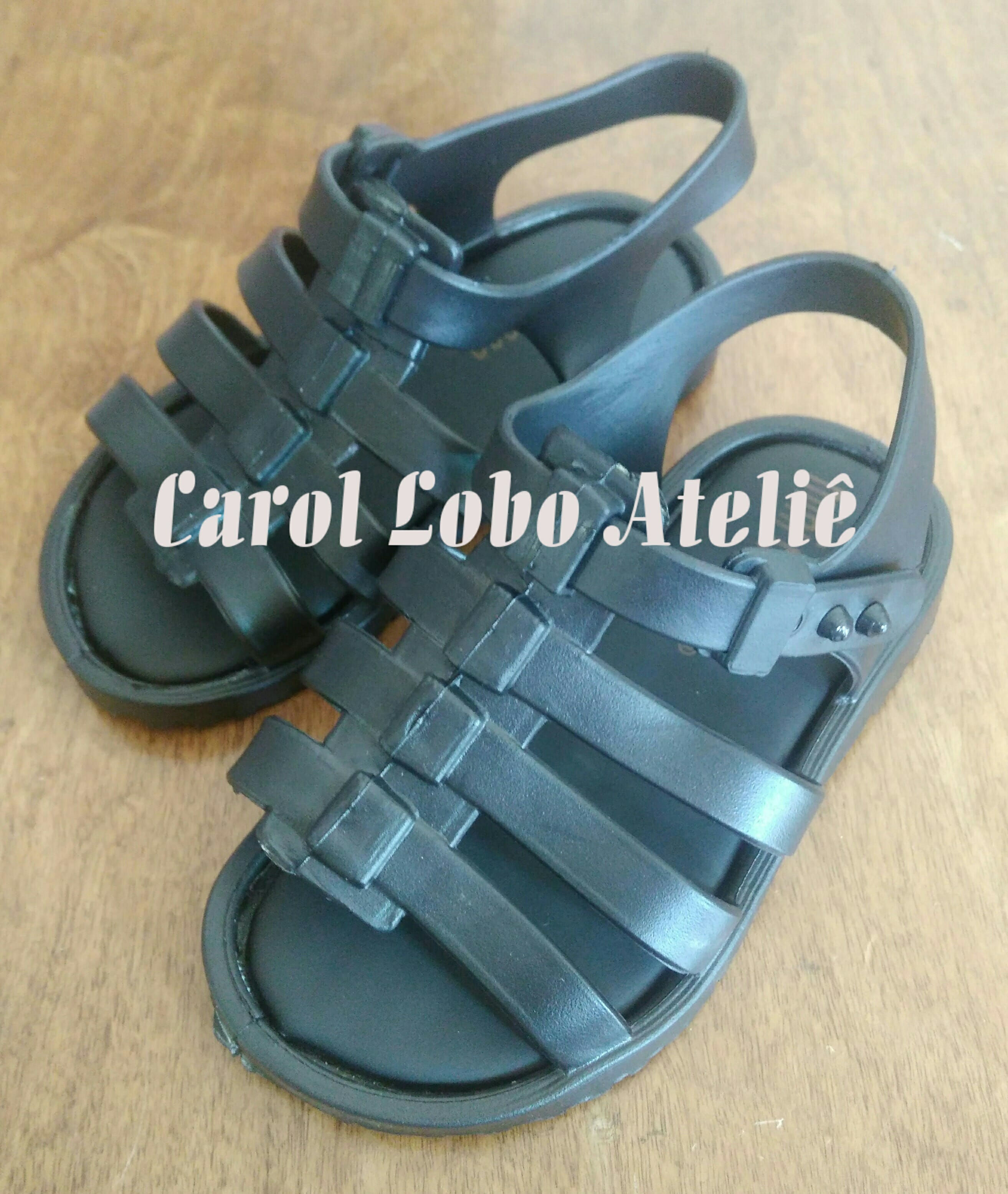 Sandália flox preta