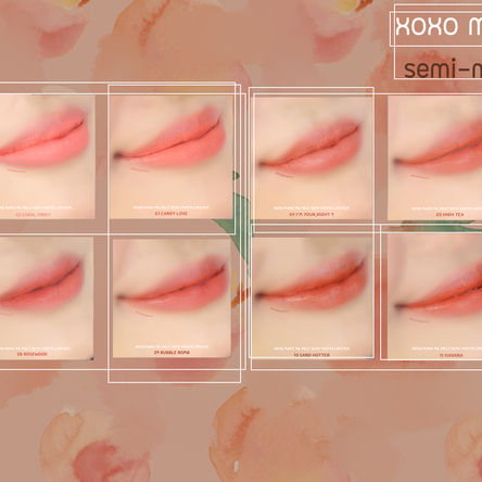 สวอชจุใจกับ XOXO Make me melt semi-matte lipstick ทั้ง 12 สี!