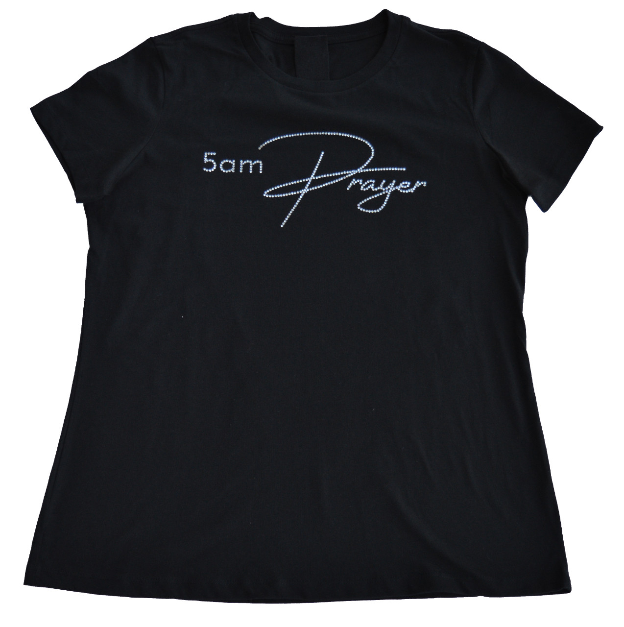 5am Prayer Bling Fitted T-Shirt