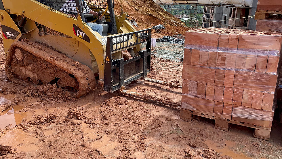 Front Loader Excavator Skid Steer Pallet Forks